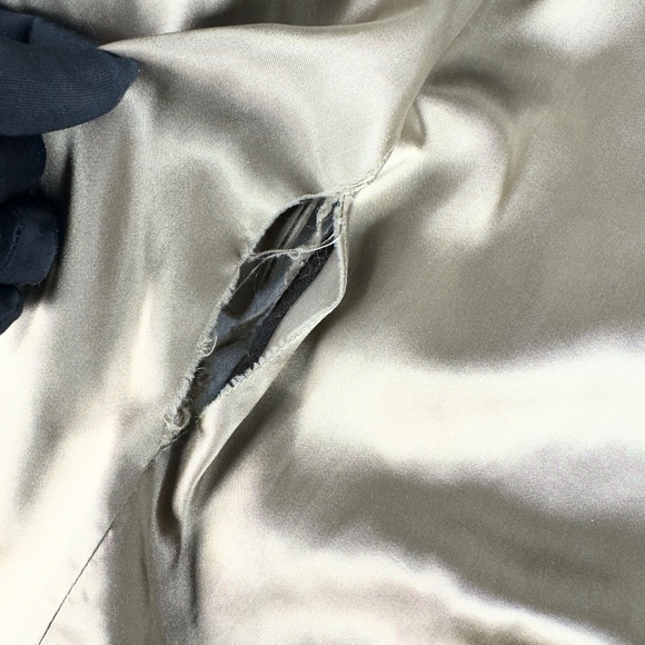 J. Crew Stadium Cloth Dark Olive Hooded Button-Up Coat with Zipper By Nello Gori - Picture 8 of 11